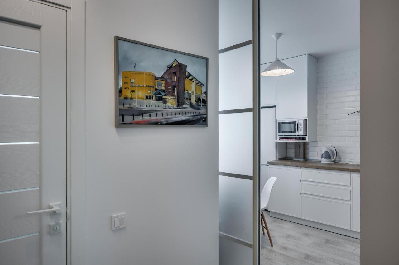 White Apartment Scandinavian Style Zaporizhia Extérieur photo